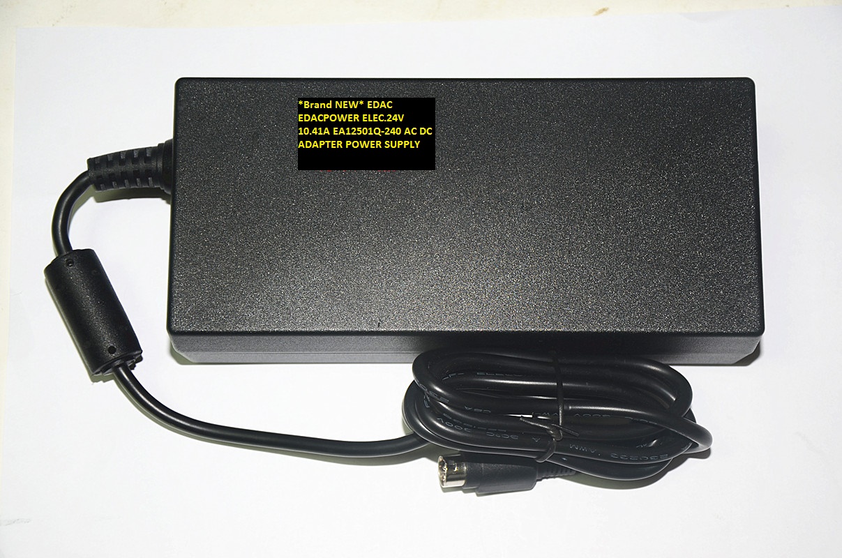 *Brand NEW* EDAC EDACPOWER ELEC.24V 10.41A EA12501Q-240 AC DC ADAPTER POWER SUPPLY